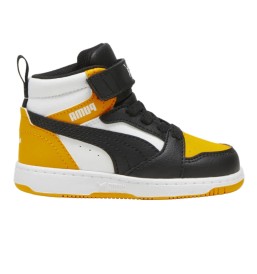 Scarpe Puma Rebound V6 Mid Ac Inf Nero E Giallo 396542-19