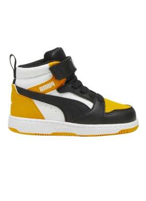 Scarpe Puma Rebound V6 Mid Ac Inf Nero E Giallo 396542-19