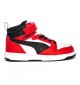 Scarpe Puma Rebound V6 Mid Ac Inf Rosso E Nero 396542-03