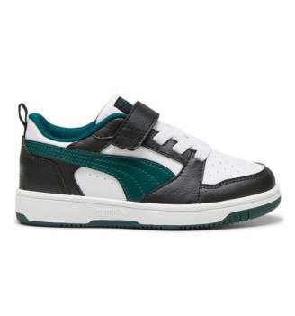 Scarpe Puma Rebound V6 Lo Ac Ps Nero E Blu Verde 397419-15