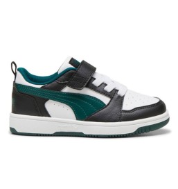 Scarpe Puma Rebound V6 Lo Ac Ps Nero E Blu Verde 397419-15