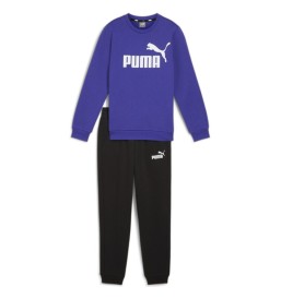 Tuta Puma Number 1 Logo Tracksuit Felpata Nero E Viola 670884-27