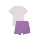 Completo Puma Minicats T-Shirt E Pantaloncini Rosa E Viola | Puma | 
