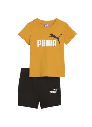 Completo Puma Minicats T-Shirt E Pantaloncini Giallo E Nero 845839-91