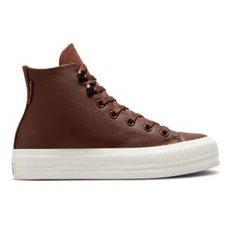 Scarpe Converse Chuck Taylor All Star Lift Hi Platform Egret Bear Marrone A10362C