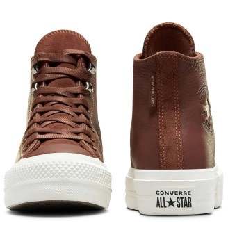 Scarpe Converse Chuck Taylor All Star Lift Hi Platform Egret Bear Marrone | Converse | 