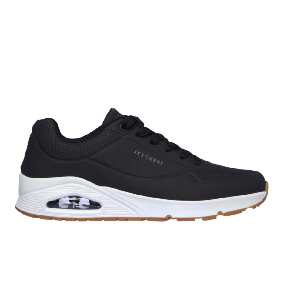 Scarpe Skechers Uno Stand On D Air Nero E Bianco 73690 BLK