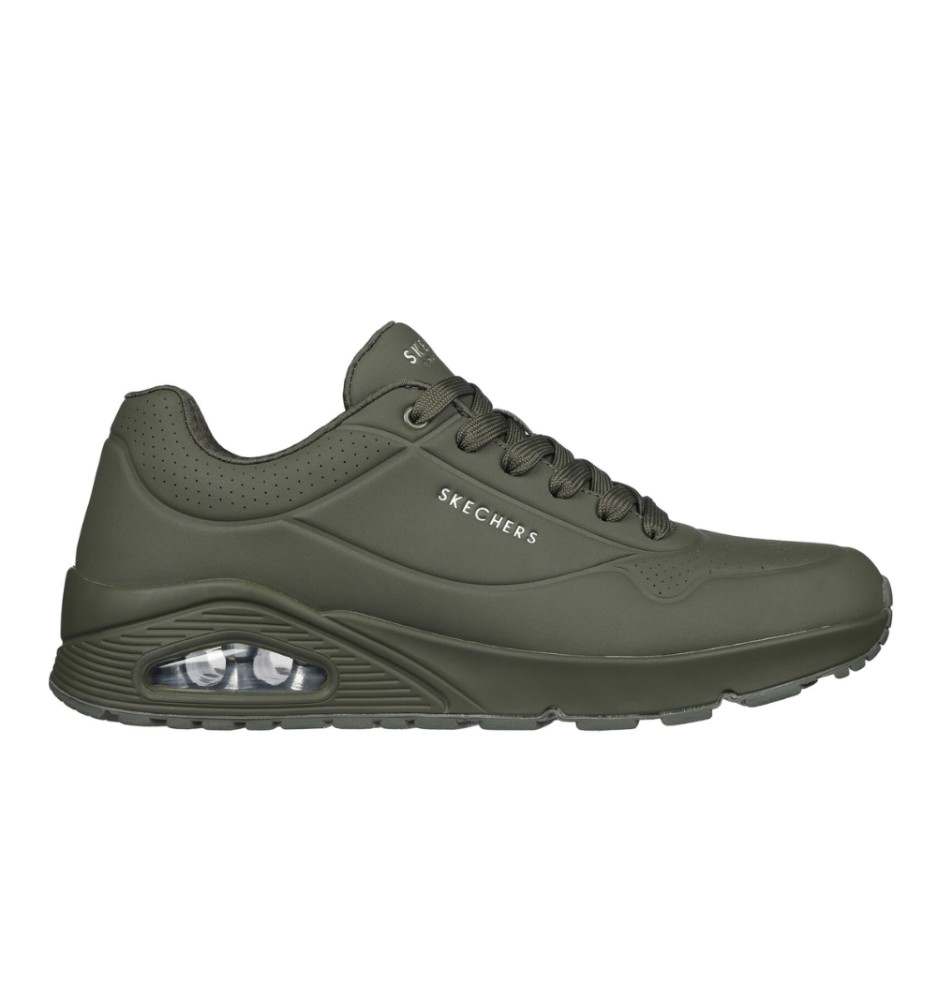 Scarpe Skechers Uno Stand On Air U Verde Scuro 52458 DKGR