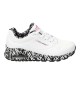 Scarpe Skechers Uno Loving Love Bianco E Nero 155506 WBK