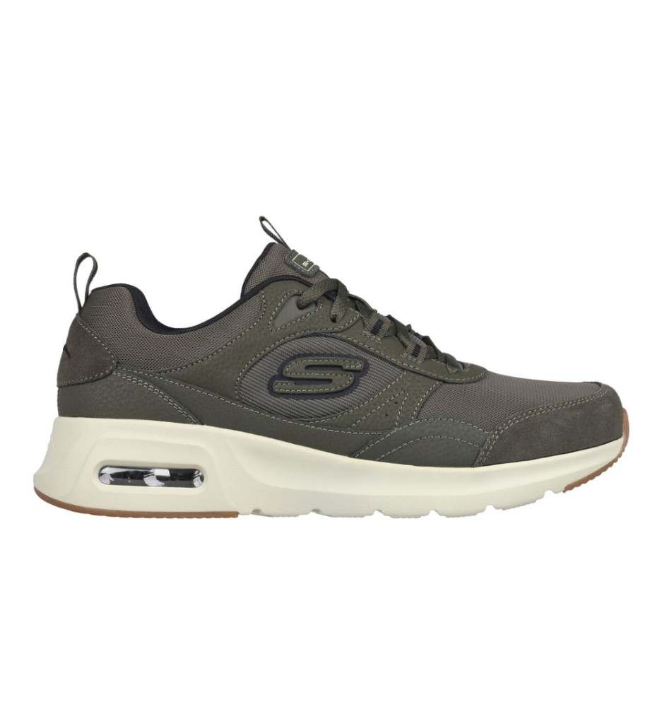 Scarpe Skechers Air Court Homegrown Olive Verde E Bianco 232646 OLV