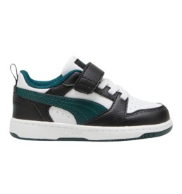 Scarpe Puma Rebound V6 Lo Ac Inf Nero E Verde 397420-15