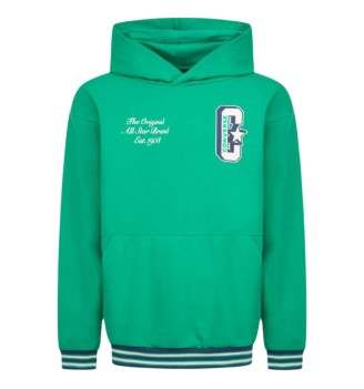 Felpa Converse Con Cappuccio Cnvb Retro Varsity Ft Po Verde 9CG041-EIX