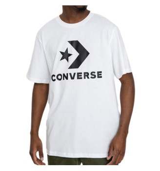 T-Shirt Converse Star Chevron Unisex Bianco E Nero 10025458-A03