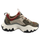 Scarpe Buffalo Trail One Vegan Nubuck Mesh Khaki Verde E Rosso | Buffalo | 