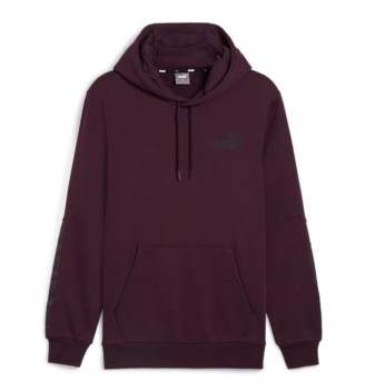 Felpa Puma Essentials Tape Cappuccio Viola Scuro 849040-45