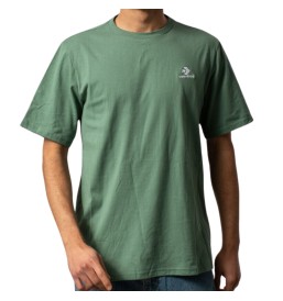 T-Shirt Converse Star Chevron Go-To Embroidered Verde 10023876-A32