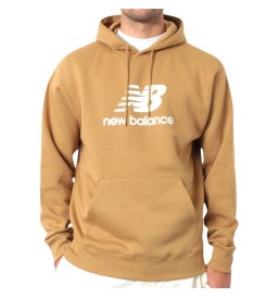 Felpa New Balance Con Cappuccio Sport Essentials Fleece Logo Great Plains Giallo MT41505GIN