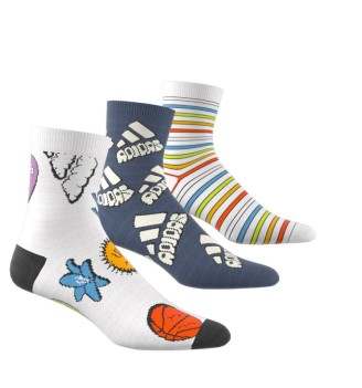 Calzini Adidas Bubbles Junior 3Paia Multicolore | Adidas | 