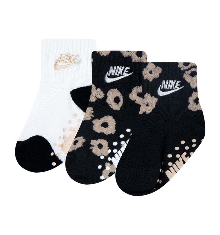 Calzini Nike Gripper Antiscivolo 3 Paia Bianco E Nero NN1054 X0L
