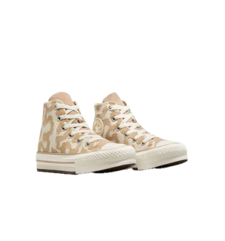 Scarpe Converse Chuck Taylor All Star EVA Lift Leopard Egret E Marrone | Converse | 