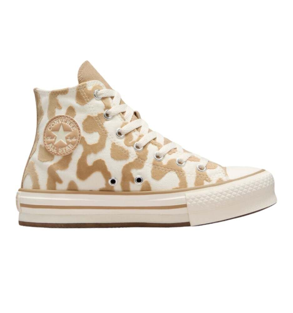 Scarpe Converse Chuck Taylor All Star EVA Lift Leopard Egret E Marrone A11112C