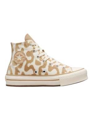 Scarpe Converse Chuck Taylor All Star EVA Lift Leopard Egret E Marrone A11112C