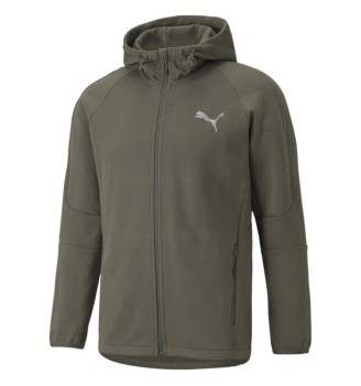 Felpa Puma Evostripe Cappuccio E Zip Verde Foglia 589424-44