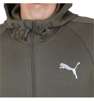 Felpa Puma Evostripe Cappuccio E Zip Verde Foglia | Puma | 