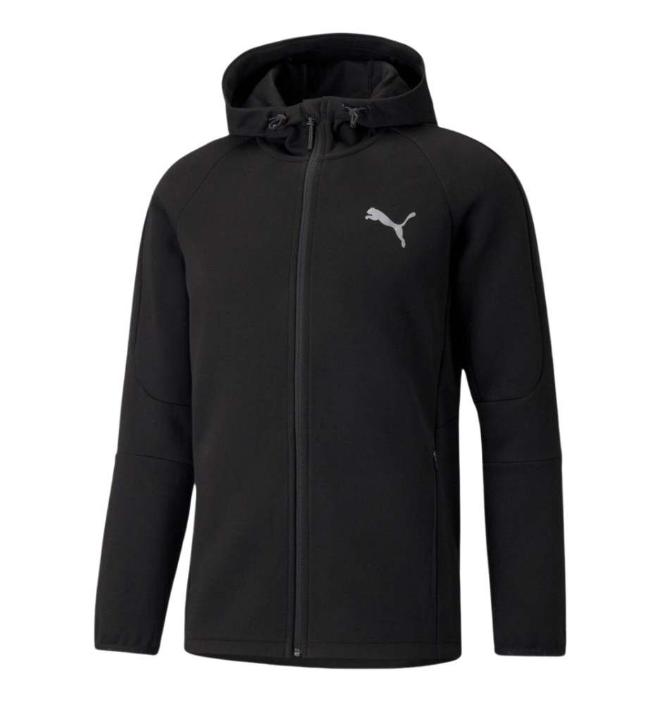Felpa Puma Evostripe Cappuccio E Zip Nero 589424-01