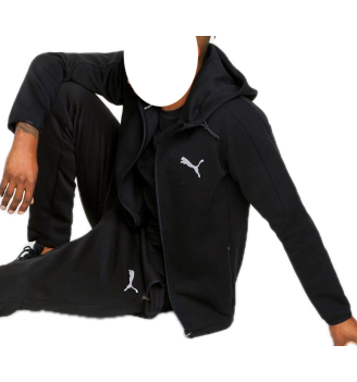 Felpa Puma Evostripe Cappuccio E Zip Nero | Puma | 