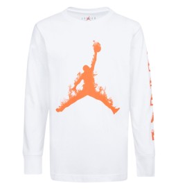 Felpa Nike Jordan Logo Fiamma Bianco 95D477-001
