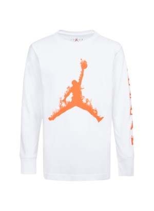 Felpa Nike Jordan Logo Fiamma Bianco 95D477-001