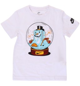 T-shirt Nike Graphic Snow Globe Boxy Bianco 86K365-001