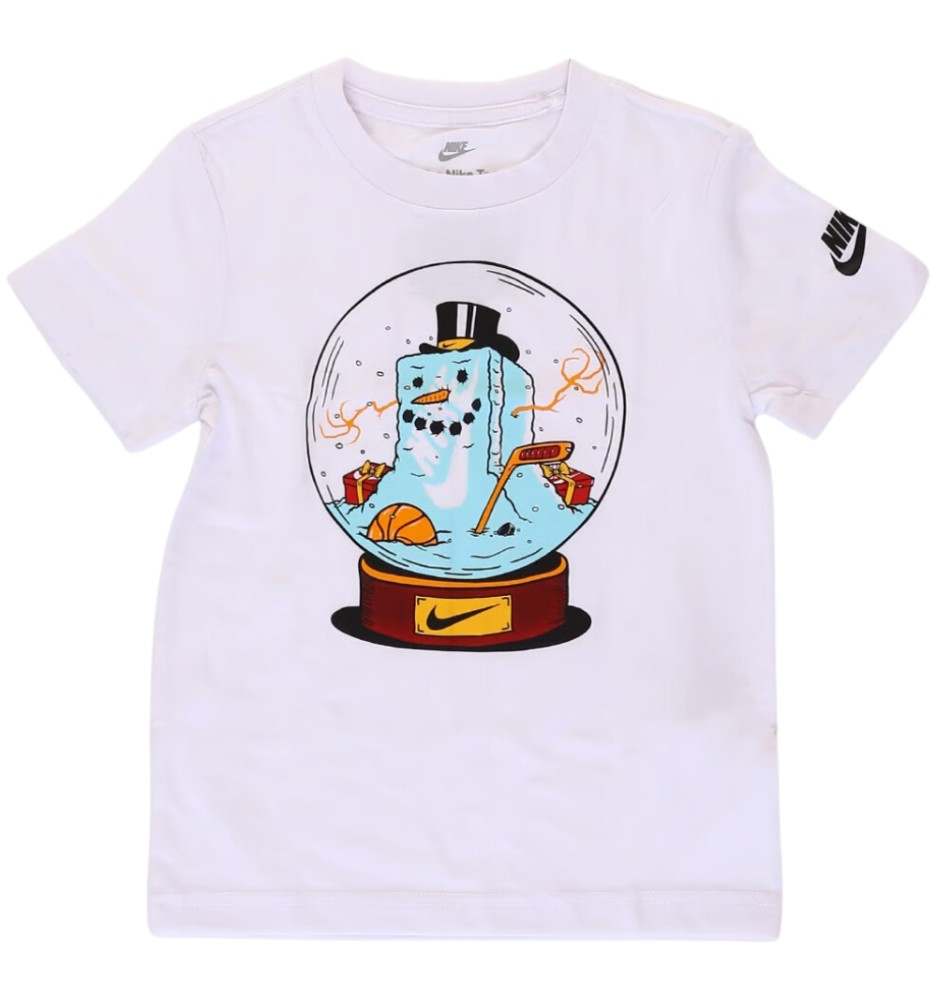 T-shirt Nike Graphic Snow Globe Boxy Bianco 86K365-001