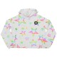 Felpa Converse Crop Con Cappuccio Printed Boxy Star Bianco 4CC282-K3G