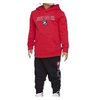 Tuta Nike Just Do It Baby Rosso E Nero 66I429-023