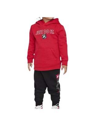 Tuta Nike Just Do It Baby Rosso E Nero 66I429-023