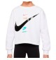 Felpa Nike Fleece Boxy Just Do It Bianco 36I330-001