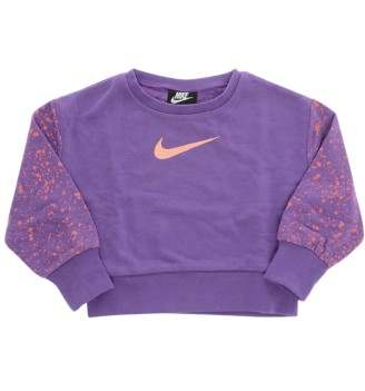 Felpa Nike Splatter Garzata Over Viola 36J290-P0S