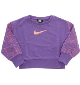 Felpa Nike Splatter Garzata Over Viola 36J290-P0S