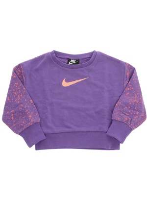 Felpa Nike Splatter Garzata Over Viola 36J290-P0S