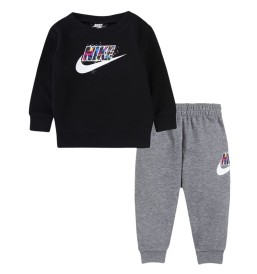 Tuta Nike Thrill Felpa E Pantaloni Nero E Grigio 66J175-GEH