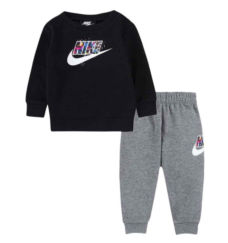 Tuta Nike Thrill Felpa E Pantaloni Nero E Grigio 66J175-GEH