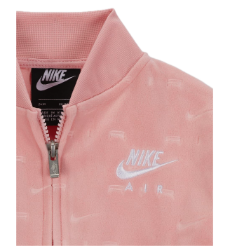 Tuta Nike Air Velour Felpa Zip E Leggings Rosa | Nike | 