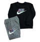 Tuta Nike Thrill Felpa E Pantaloni Jr Nero E Grigio | Nike | 