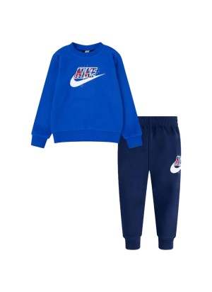 Tuta Nike Thrill Felpa E Pantaloni Jr Blu 86J175-U90