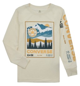 Felpa Converse Mountain Box Logo Bianco Giallo 9CD925-W2Y