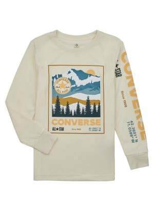 Felpa Converse Mountain Box Logo Bianco Giallo 9CD925-W2Y