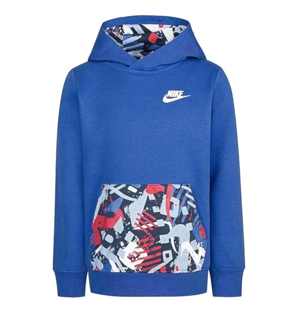 Felpa Nike con Cappuccio Thrill Blu 86J170-U89