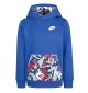 Felpa Nike con Cappuccio Thrill Blu 86J170-U89